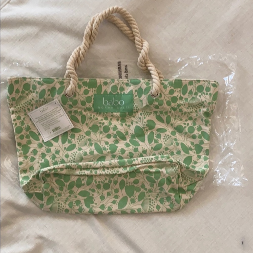 Babo Botanicals Tote Beach Bag